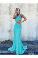 Color mostrado Sirena Un Hombre Barrer tren Lentejuelas Terciopelo Largo Vestidos de fiesta Al Por Mayor