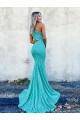 Color mostrado Sirena Un Hombre Barrer tren Lentejuelas Terciopelo Largo Vestidos de fiesta Al Por Mayor