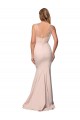 Cubierta Cuello de Corazón Crepé Elástico Tul Largo Formales Vestidos de dama de honor / Vestidos de fiesta Al Por Mayor
