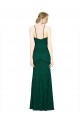 Verde oscuro Sirena Halter Cuello Alto Encaje Largo Vestidos de dama de honor / Vestidos de fiesta Al Por Mayor