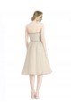 línea A Sin tirantes Cóctel Tul Corto Vestidos de dama de honor / Vestidos de cóctel / Vestidos para homecoming Al Por Mayor