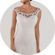 Cucharón Neck Vestidos de novia Al Por Mayor